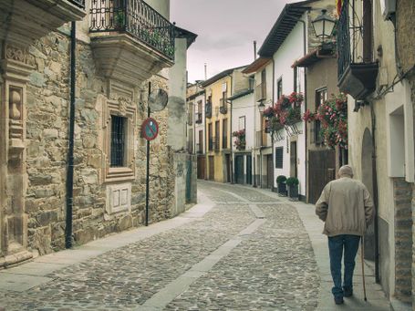 Calle del Agua en Villafranca del Bierzo donde esta enclavada "La Torre"